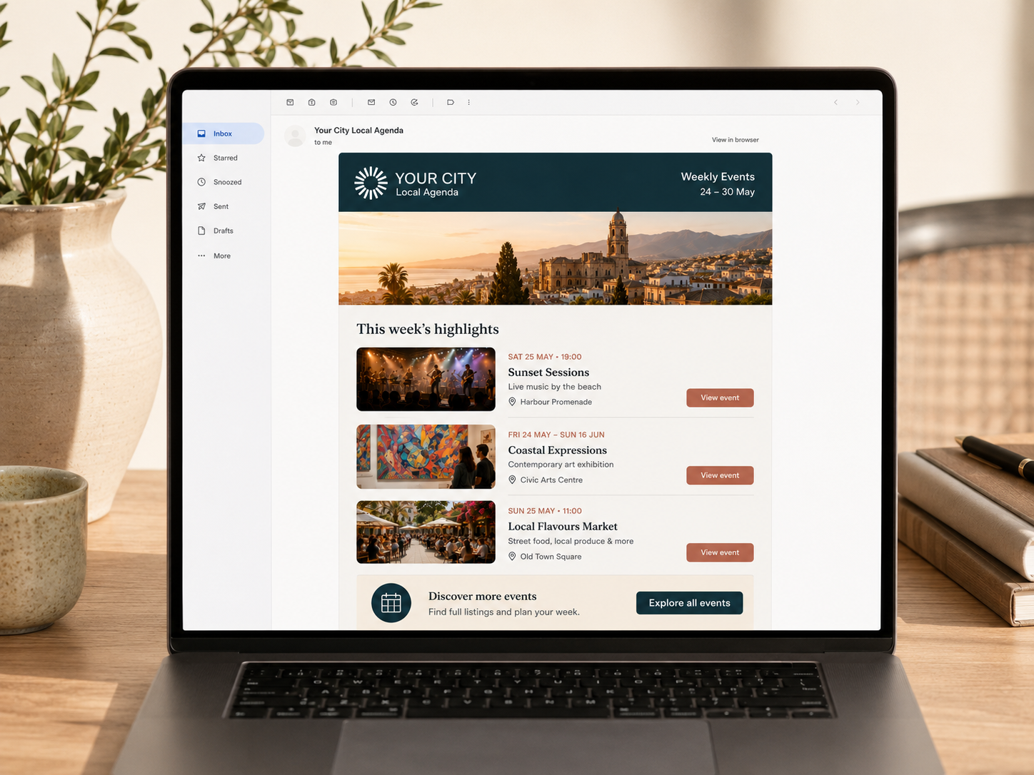 Newsletter product preview